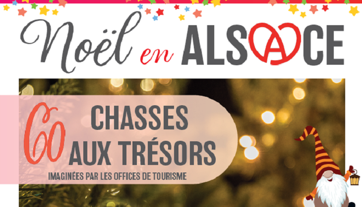 <center><b>CHASSE AUX TRÉSORS DE NOËL À SELTZ</b>, du 25 novembre au 6 janvier ! Livret disponible à l'Office de Tourisme, boulangerie Campaillette à Seltz, ou en téléchargement