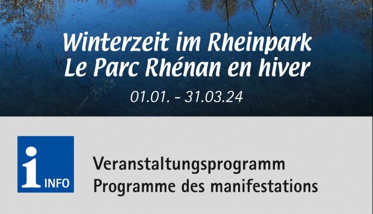 <center><b>Veranstaltungen - Winterzeit im Rheinpark</b>, Flyer zum downloaden